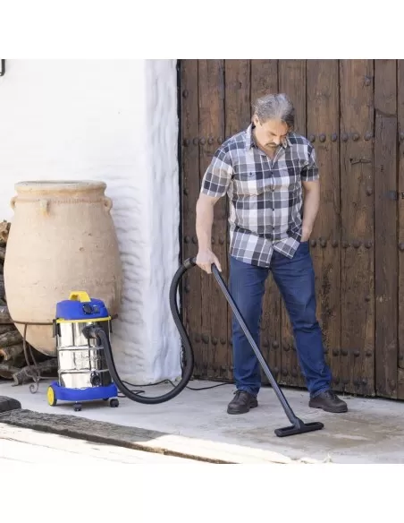 9 - Aspiratore aspirapolvere aspiraliquidi bidone aspiratutto 30l GOODYEAR gy16vc
