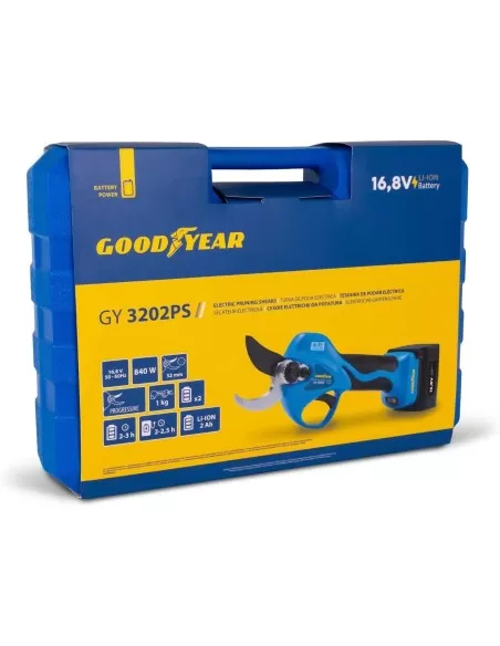 4 - Cesoie forbici per potatura a batteria 16.8v 2.0ah taglio 32mm GOODYEAR gy3202ps