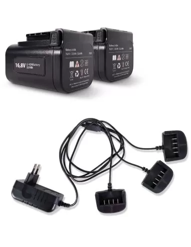 5 - Cesoie forbici per potatura a batteria 16.8v 2.0ah taglio 32mm GOODYEAR gy3202ps