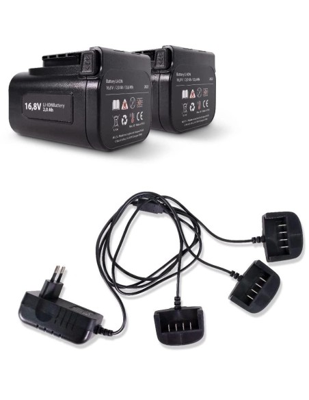 5 - Cesoie forbici per potatura a batteria 16.8v 2.0ah taglio 32mm GOODYEAR gy3202ps