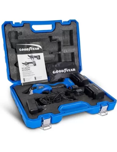 6 - Cesoie forbici per potatura a batteria 16.8v 2.0ah taglio 32mm GOODYEAR gy3202ps