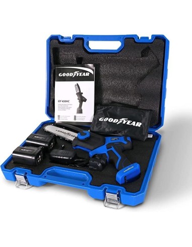 4 - Potatore manuale sega per potatura a batteria 150mm 16,8v 4.0ah GOODYEAR gy450hc