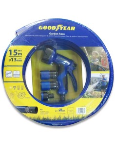 1 - Tubo acqua irrigazione innaffiare acqua raccordi 1/2" 15mt GOODYEAR gy10038