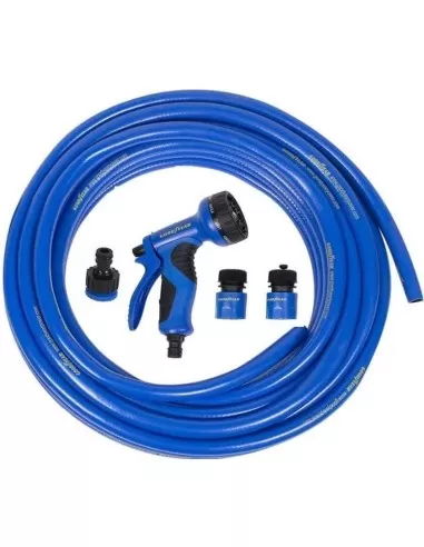 4 - Tubo acqua irrigazione innaffiare acqua raccordi 1/2" 25mt GOODYEAR gy10039