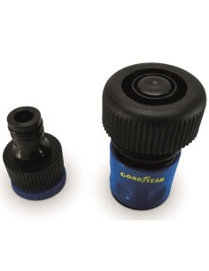 Kit 2 raccordi tubo acqua irrigazione maschio femmina 3/4" GOODYEAR gy10047