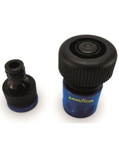 1 - Kit 2 raccordi tubo acqua irrigazione maschio femmina 5/8" GOODYEAR gy10048