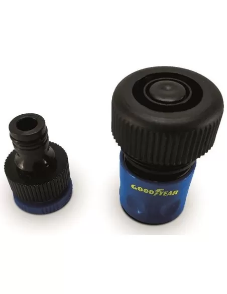 1 - Kit 2 raccordi tubo acqua irrigazione maschio femmina 5/8" GOODYEAR gy10048