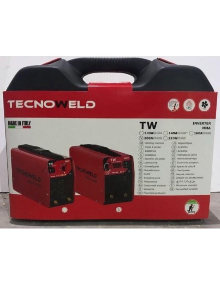 Saldatrice inverter a elettrodo mma Tecnoweld tw250 200 ah