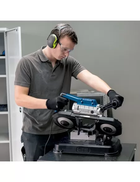 Sega a nastro portatile per metallo e ferro 1200w Scheppach mbs1200