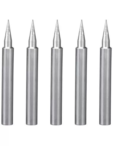 1 - Set di 5 punte di ricambio per saldatori a stagno Fervi 0037/tip