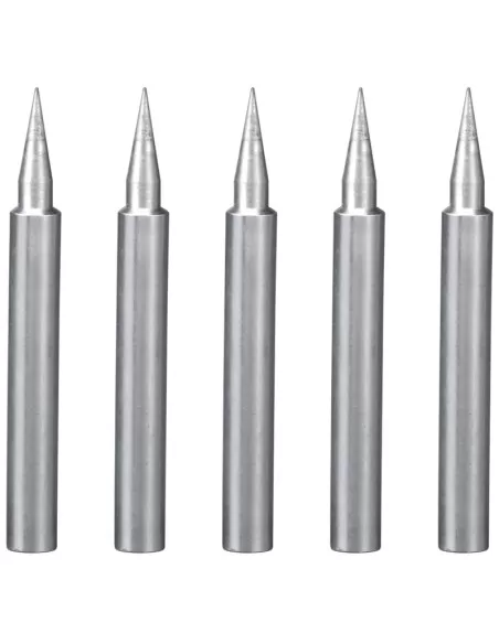 1 - Set di 5 punte di ricambio per saldatori a stagno Fervi 0037/tip