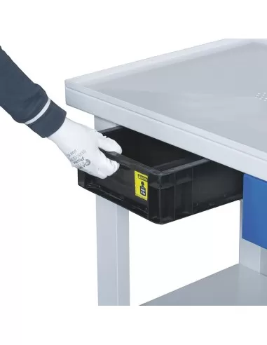 2 - Banco con ruote da lavoro con recupero olio Fervi 0211