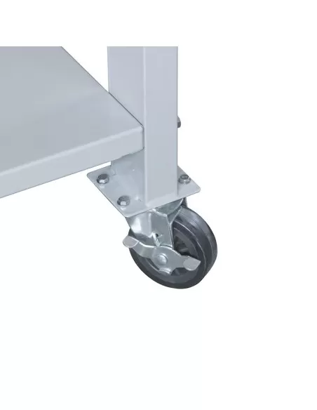 3 - Banco con ruote da lavoro con recupero olio Fervi 0211