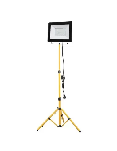 Faretto led 50w con supporto da cantiere Fervi 0218/50t