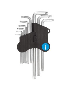 Serie 9 chiavi torx lunghe a "l" Fervi 0220