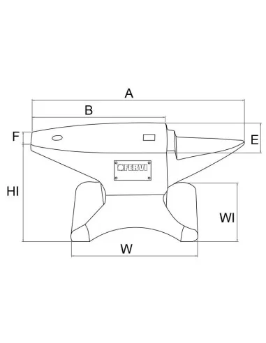 Incudine in ghisa 5 kg Fervi 0265/05