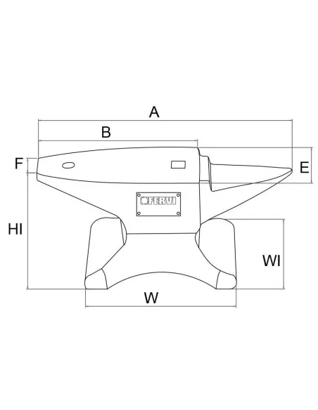 Incudine in ghisa 5 kg Fervi 0265/05
