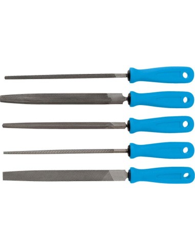 Serie 5 lime da ferro con manico Fervi 0160