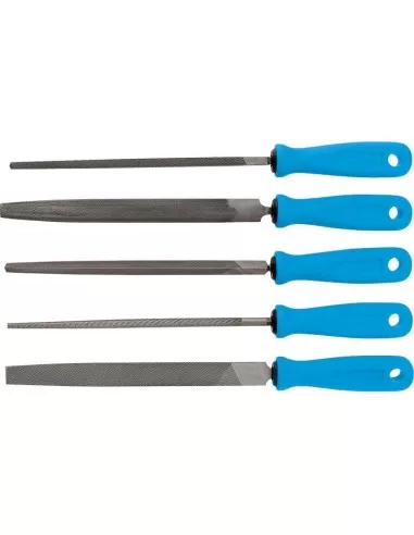 Serie 5 lime da ferro con manico Fervi 0160