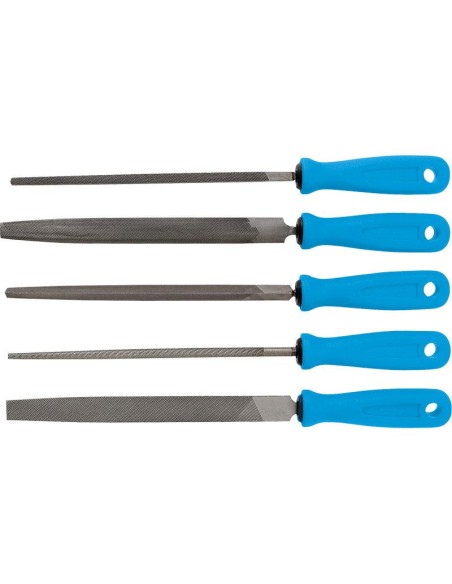 Serie 5 lime da ferro con manico Fervi 0160