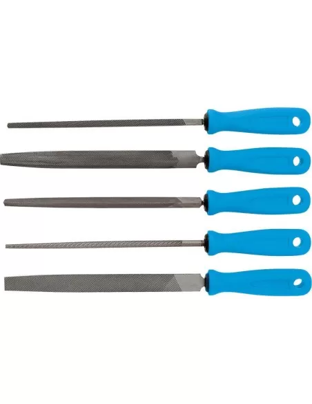 Serie 5 lime da ferro con manico Fervi 0160