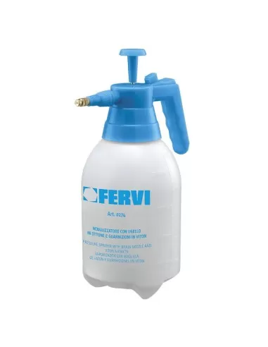 Pompa a pressione irroratrice 2 litri ugello in ottone Fervi 0274