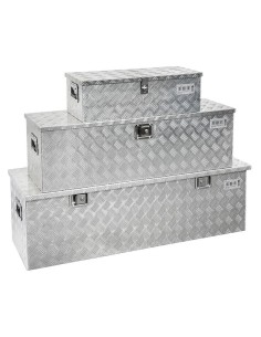 Set 3 bauli in alluminio Fervi 0382