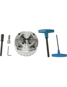 Mandrino 4 griffe 125mm m33x3.5 x tornio legno Fervi 0425/125