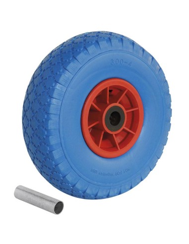 Ruota in poliueretano piena antiforatura x carrello 250 mm Fervi 0461