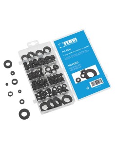 Assortimento 180 passacavi in gomma Fervi 0465