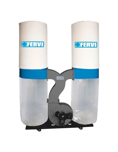 1 - Aspiratore trucioli con doppio sacco aspiratrucioli Fervi 0496