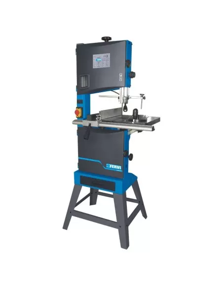 1 - Sega a nastro banco verticale per legno 750w taglio 305 mm Fervi 0509/305
