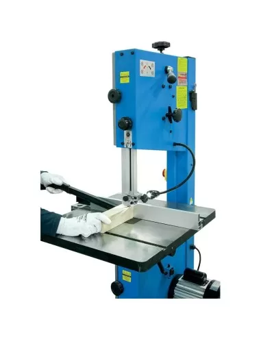 4 - Sega a nastro banco verticale per legno 750w taglio 305 mm Fervi 0509/305