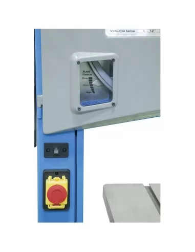 3 - Sega a nastro banco verticale per legno 1100w taglio 340 mm Fervi 0509/340