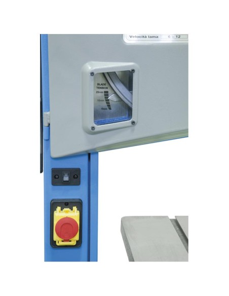 Sega a nastro banco verticale per legno 1100w taglio 340 mm Fervi 0509/340