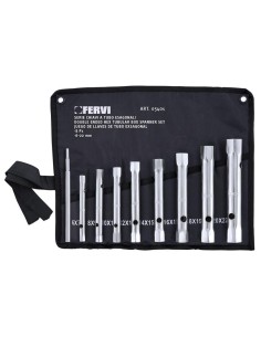 Serie 8 di chiavi a tubo esagonali Fervi 0540s