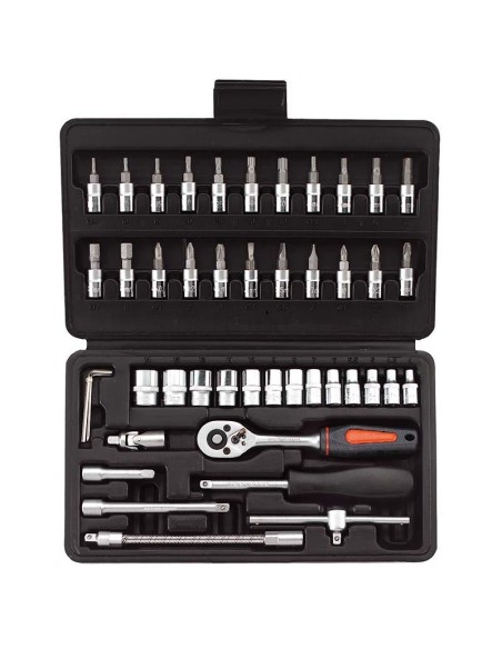 Serie chiavi a bussola e inserti con cricchetto da 1/4'' Fervi 0624