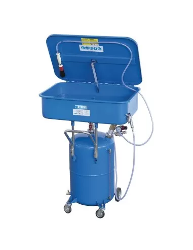 Vasca di lavaggio lavapezzi pneumatica da officina Fervi 0632