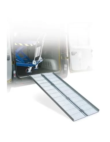 2 - Rampe di carico pieghevoli in alluminio 1800 x 735 mm Fervi 0649/1800