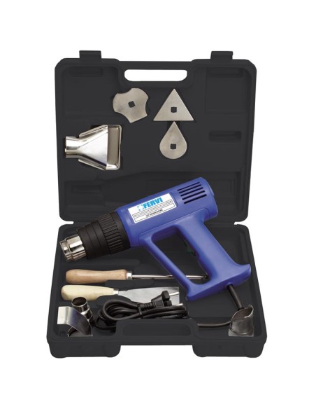 Pistola termica set sverniciatore + accessori Fervi 0694