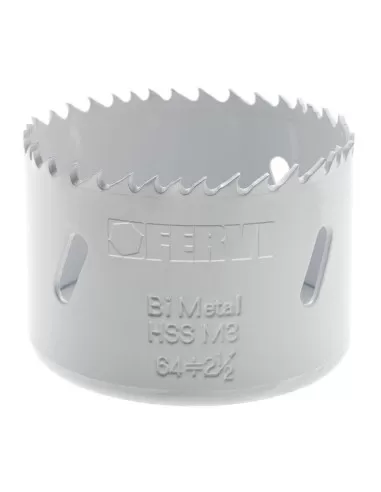 1 - Sega a tazza bimetallica hss x metallo 52 mm Fervi 0712/052