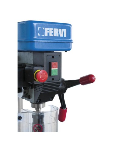 Trapano a colonna da banco con trasmissione a cinghia 750w Fervi 0750cm3