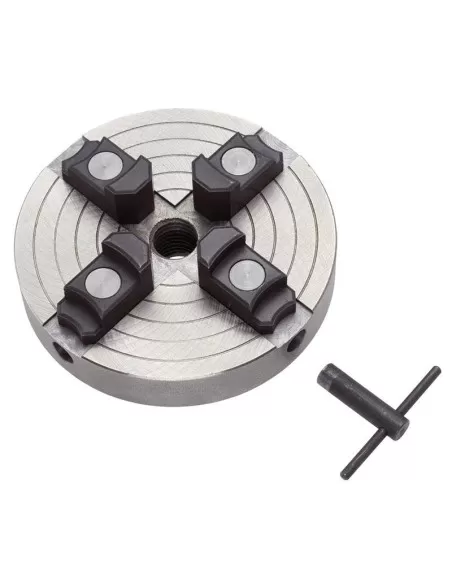 1 - Mandrino a 4 griffe 150 mm 1/8- 8 tpi x tornio legno Fervi 0751/p