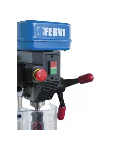 3 - Trapano a colonna con trasmissione a cinghia 750w Fervi 0752cm3