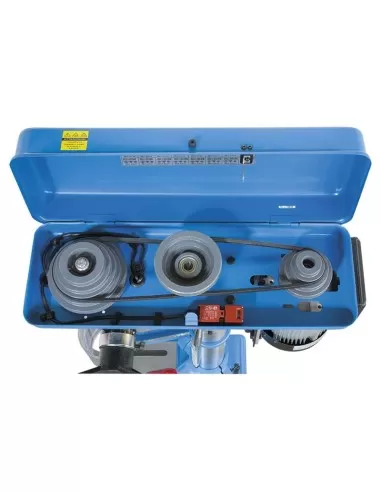 5 - Trapano a colonna con trasmissione a cinghia 750w Fervi 0752cm3