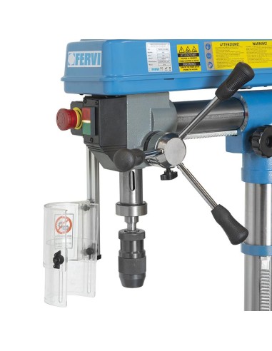 Trapano a colonna da banco radiale a cinghia 230v 375w Fervi 0757