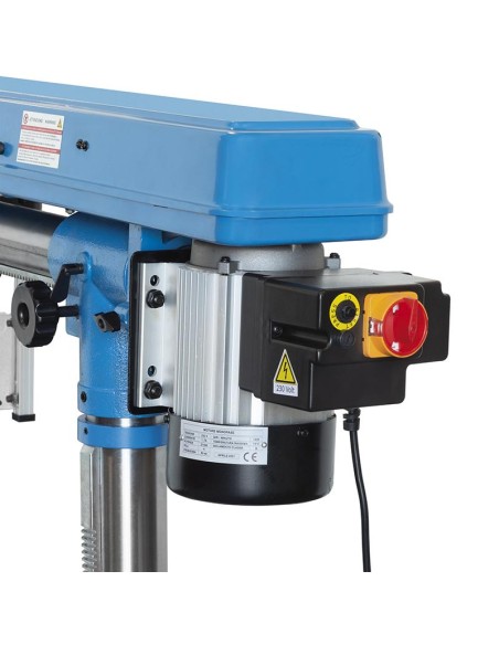 Trapano a colonna da banco radiale a cinghia 230v 375w Fervi 0757