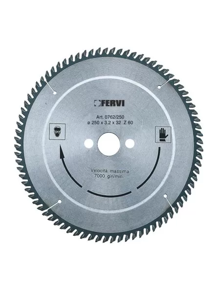 1 - Disco per alluminio e materiali plastici riporto in metallo duro Fervi 0762/300