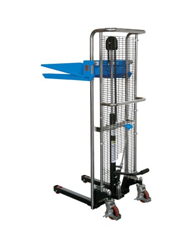 Sollevatore con piattaforma e forche Fervi 0782