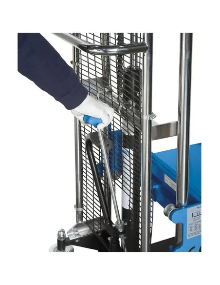 2 - Sollevatore con piattaforma e forche Fervi 0782